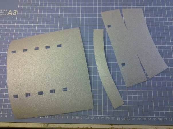 Depron sheets, folded like paper.