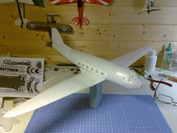 Wing is completed and test fitted to the fuselage.